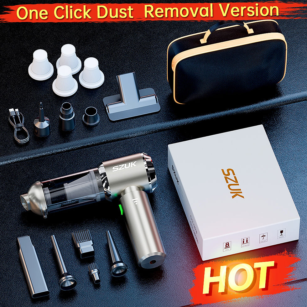 Thumbnail: SZUK C012MAX Car Vacuum Cleaner Strong Suction Cleaning Mini Machine Wireless Po