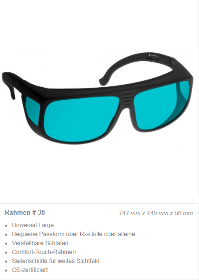 Thumbnail: Laserschutzbrille #DY3 (650-665nm, OD 6+)