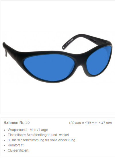 Miniaturbild: Laserschutzbrille #CYD (1064 nm, OD 5+)