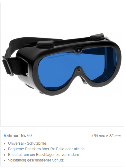 Miniaturbild: Laserschutzbrille #CYD (1064 nm, OD 5+)