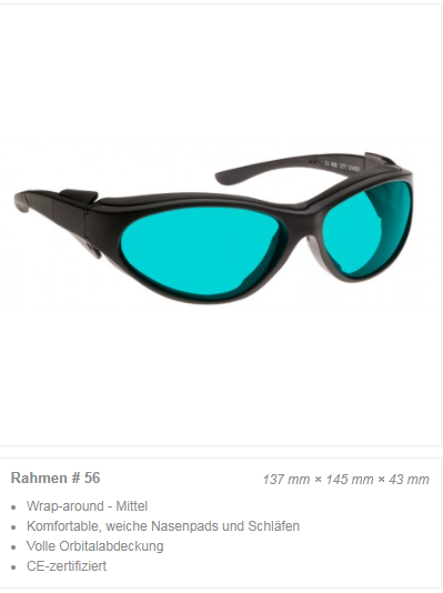 Thumbnail: Laserschutzbrille #RB3 (685-705nm, OD 6+)