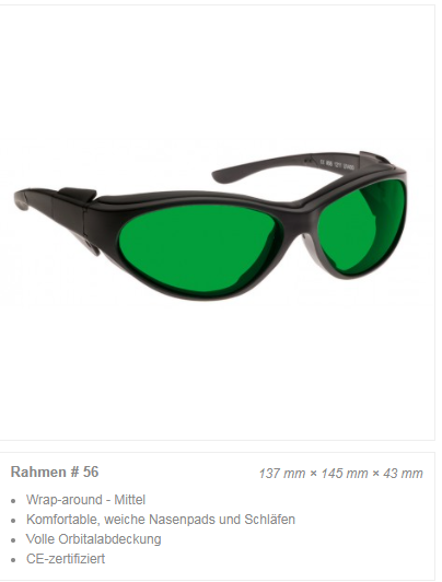 Miniaturbild: Laserschutzbrille #DI6 (808-1050 nm,  OD 3+)