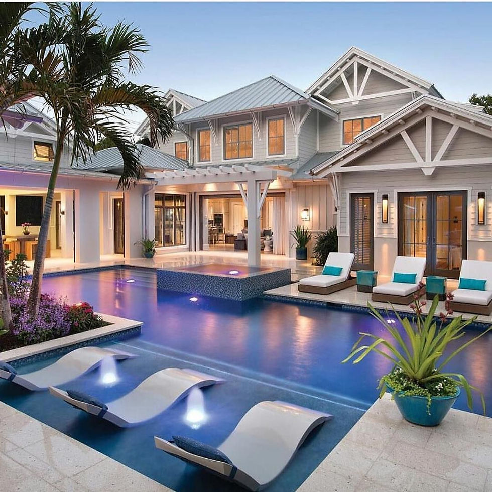  you should definitely consider separating a section for a wine cellar. Aside from that, you can have an open pool or a Jacuzzi in your home. I