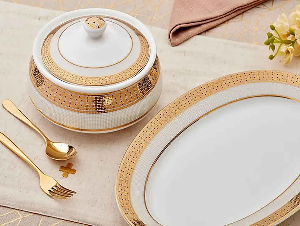A luxury dinner set is not just a purchase; it is an investment in enhancing the dining experience. Proper care and maintenance are essential to preserve its beauty and functionality for years to come. Handwashing with gentle cleansers is recommended to prevent damage to delicate materials and intricate designs. Storing the dinnerware with care, using protective padding between pieces, helps avoid scratches and chips. Avoiding exposure to extreme temperatures and direct sunlight is crucial for preserving the colors and luster of the dinner set. With the right care, a luxury dinner set will continue to adorn your table and enrich your dining moments for generations.