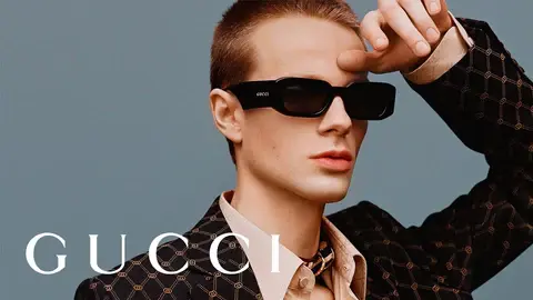 Gucci's sunglasses for men encapsulate the essence of modern masculinity with a touch of classic elegance. From sleek aviators that exude confidence to bold square frames that make a statement, the collection caters to a diverse range of tastes. The use of premium materials ensures not only a luxurious look but also a comfortable fit for daily wear.  For the man who appreciates timeless style, the aviator models with metal frames provide a classic and versatile option that complements a variety of looks. On the other hand, those who dare to be different may opt for oversized or geometric frames, showcasing a more contemporary and fashion-forward aesthetic.