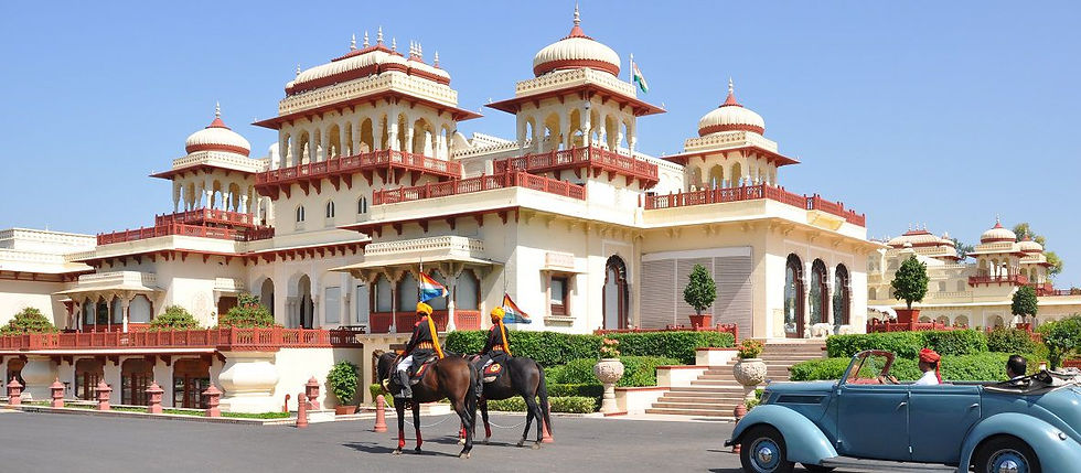 The Rambagh palace is also converted into a hotel which has a Luxurious royal suite that costs around Rs. 9.50,000 per night. The place has various luxurious rooms and suites which make tourist experience more classy and luxurious.