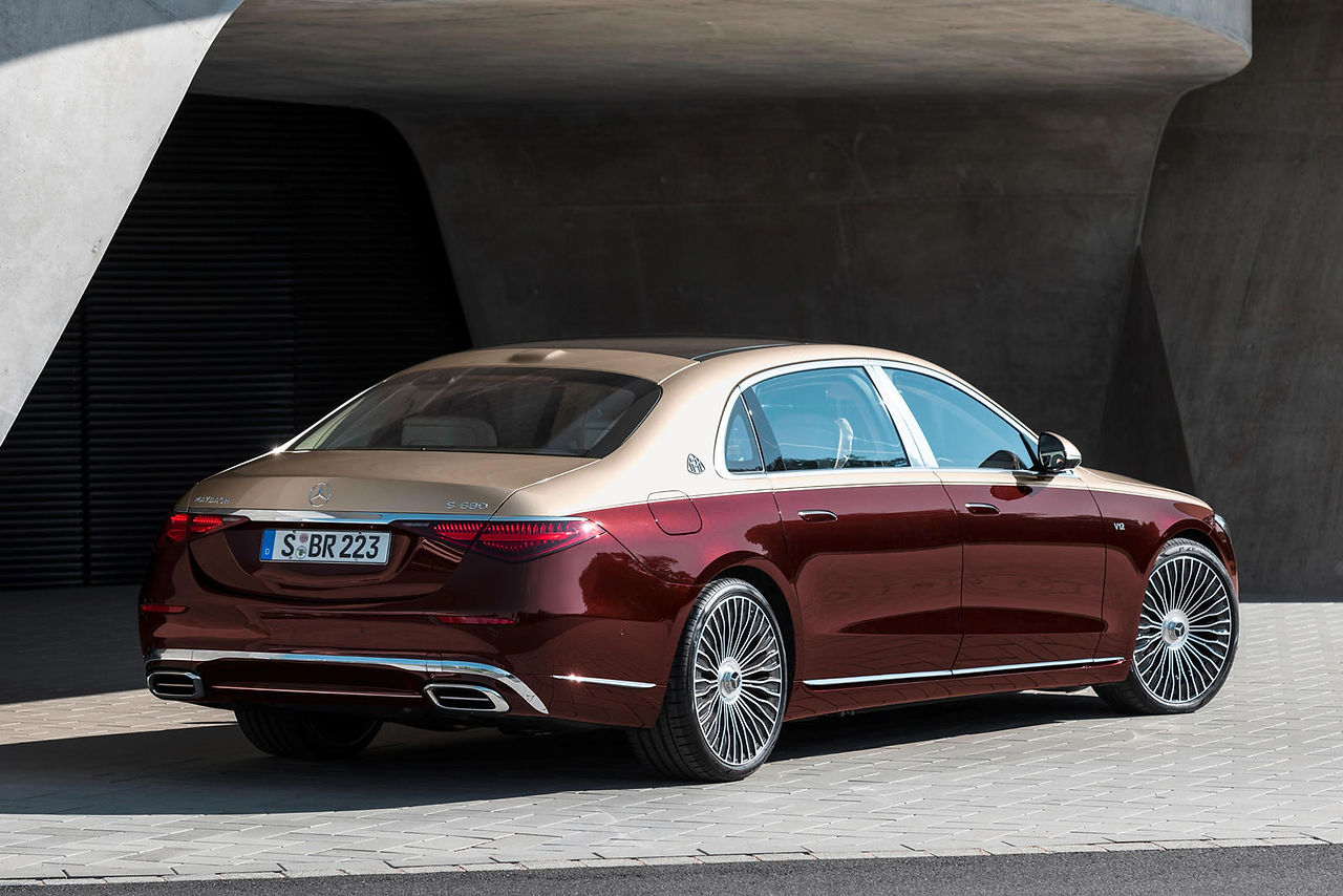 Maybach writing replaces the Mercedes script above the left taillight