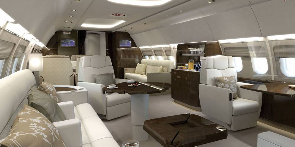 It can accommodate anywhere from 19 to 48 passengers in first-class luxury and exquisite elegance, depending on how the aircraft is configured. Wide-body and small-body business jets are available from both Airbus and Boeing, including the Airbus ACJ380
