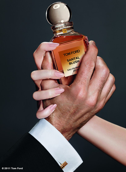 Santal Blush is an Oriental Woody scent for women by Tom Ford released in 2011. Tom Ford Santal Blush is a breathtaking, spicy wood oriental. A textured combination of rich sandalwood and exquisite eastern spices is strengthened with alluring florals and sumptuous woods to produce gentle, naked glamour with a mystical spirit of urban earthiness. According to Yann Vasnier, spices, caraway, cinnamon, fenugreek and carrot seeds are the top notes; ylang-ylang, jasmine and rose are the middle notes; sandalwood, benzoin, virginia cedar, musk and agarwood (Oud) are the foundation notes.