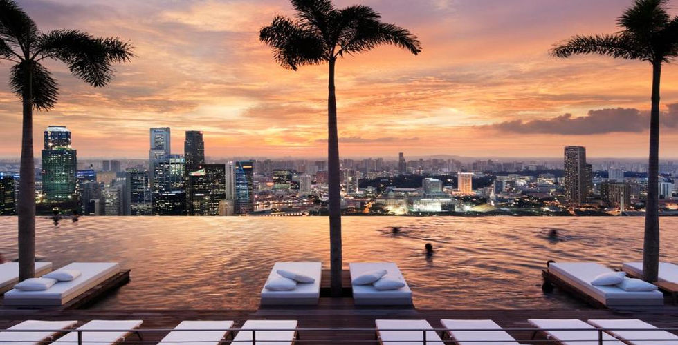 Luxury Singapore Hotels Pool At The Marina Bay Sands Singapore