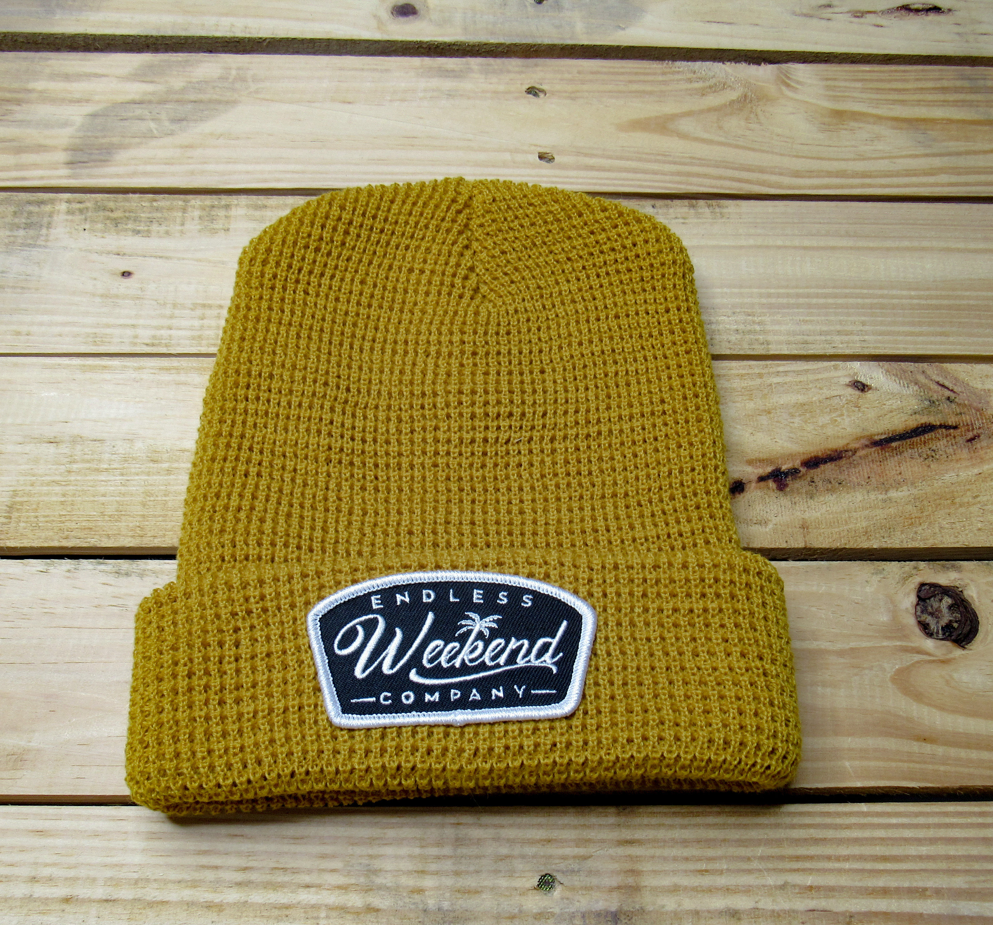 Icon Logo Waffle Knit Beanie