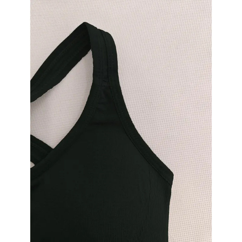 Thumbnail: Sports Seamless Comfy & Breathable Push Up Yoga Tank Bra@W4