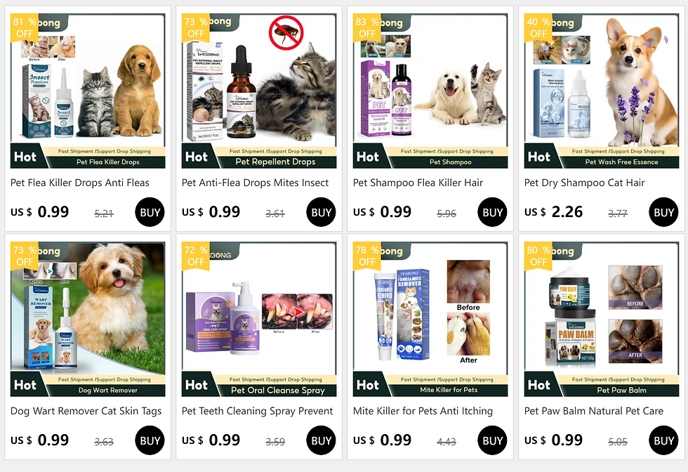 Thumbnail: Yegbong Pet Health Drops Cats Dogs Balanced Nutrition Enhance Puppy Kitten Disea