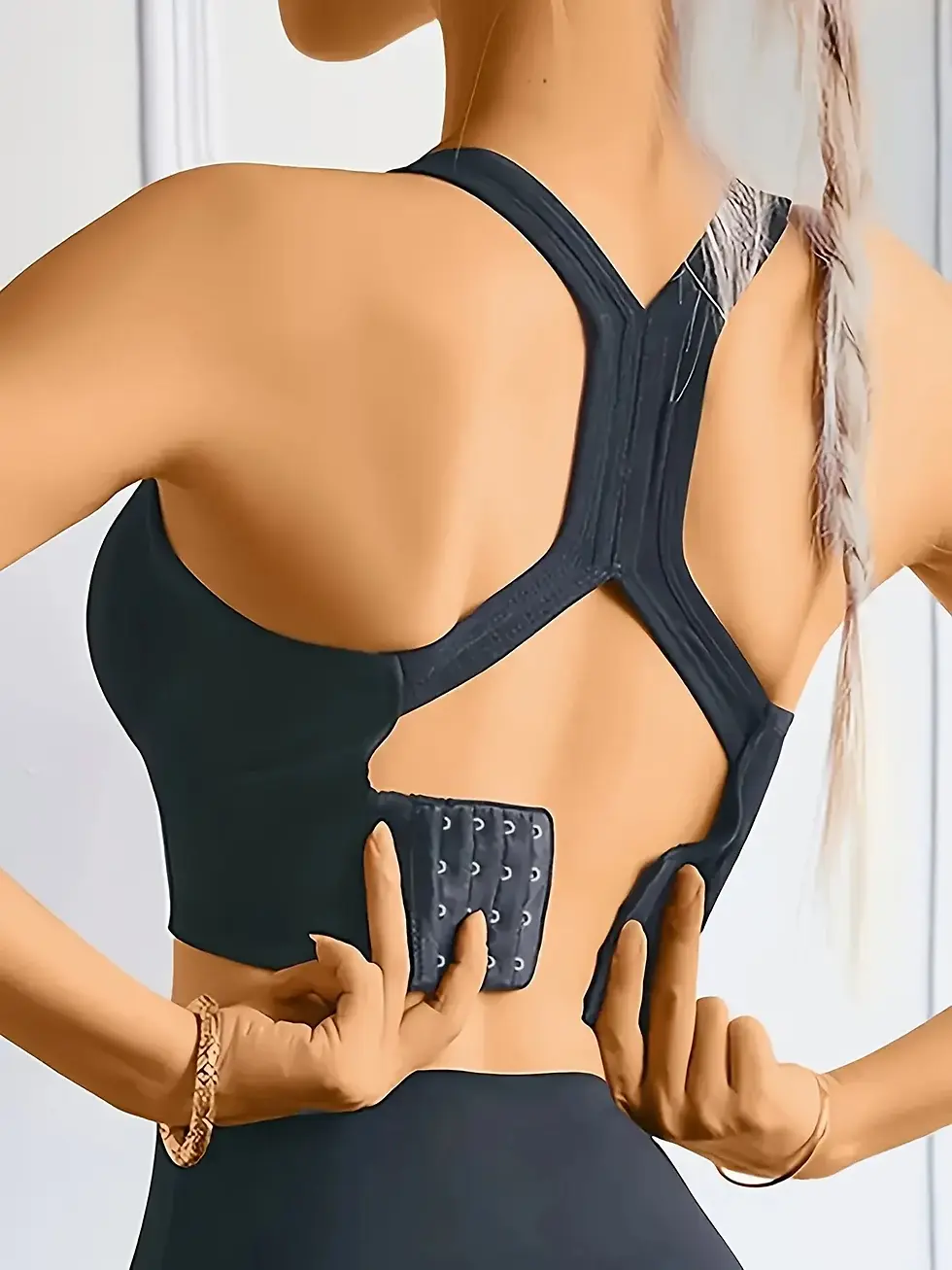 Thumbnail: Sports Seamless Comfy & Breathable Push Up Yoga Tank Bra@W4