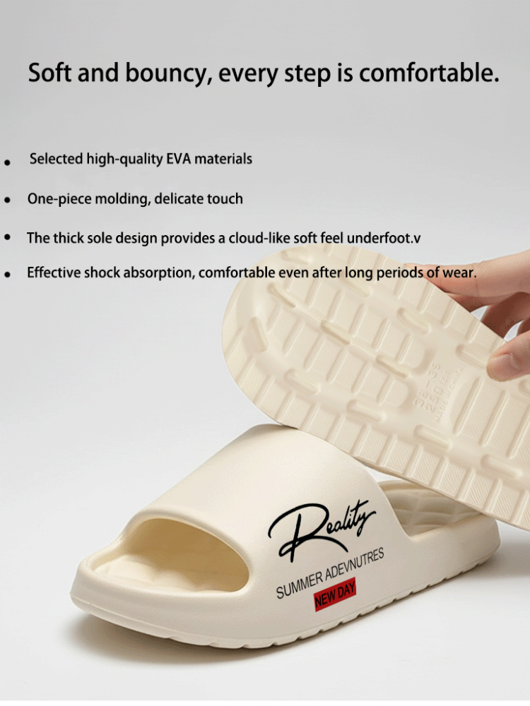Thumbnail: Summer innovative design EVA men's shoes, soft and lightweight home slippers, su
