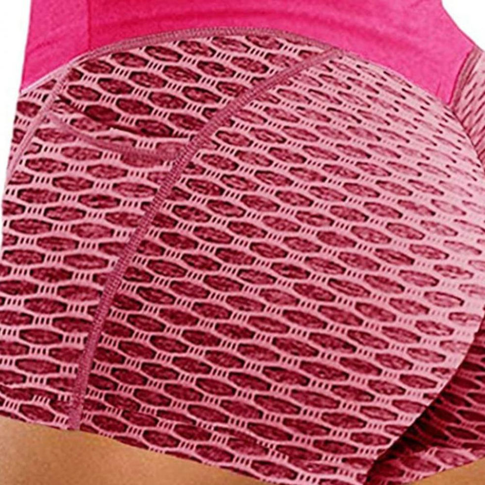 Thumbnail: Solid Color Tight Compression Sport Short High Waist Yoga Ultrashort Legging Tra