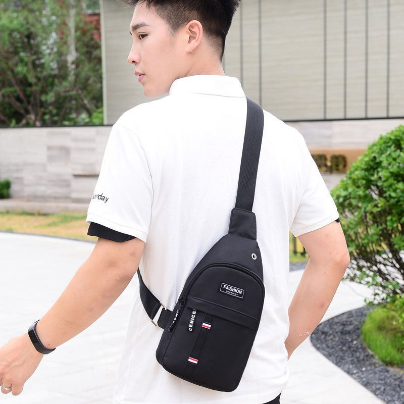 Thumbnail: Men's Waterproof Large Capacity Fanny Pack, Adjustable Strap For Outdoor Activit