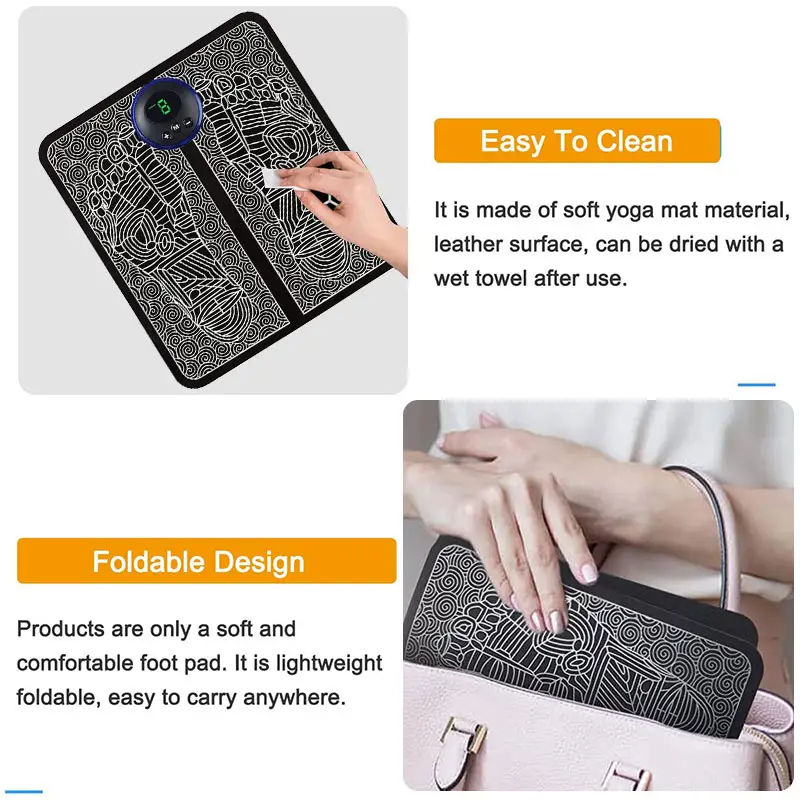 Thumbnail: Electric Foot Massager Pad Muscle Massage Relaxation Trainer For Massage Fitness