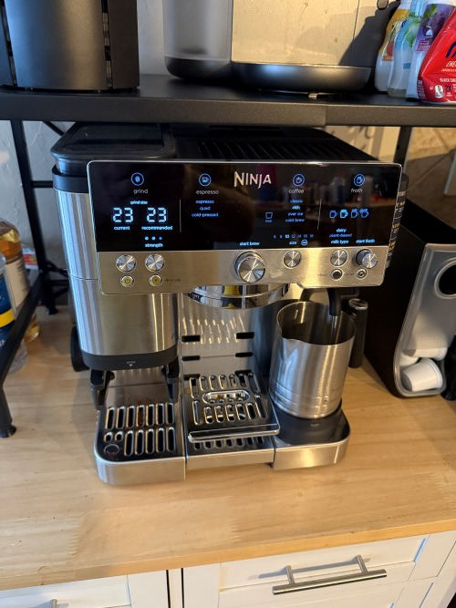 Ninja Luxe Cafe Premier sitting on a counter top