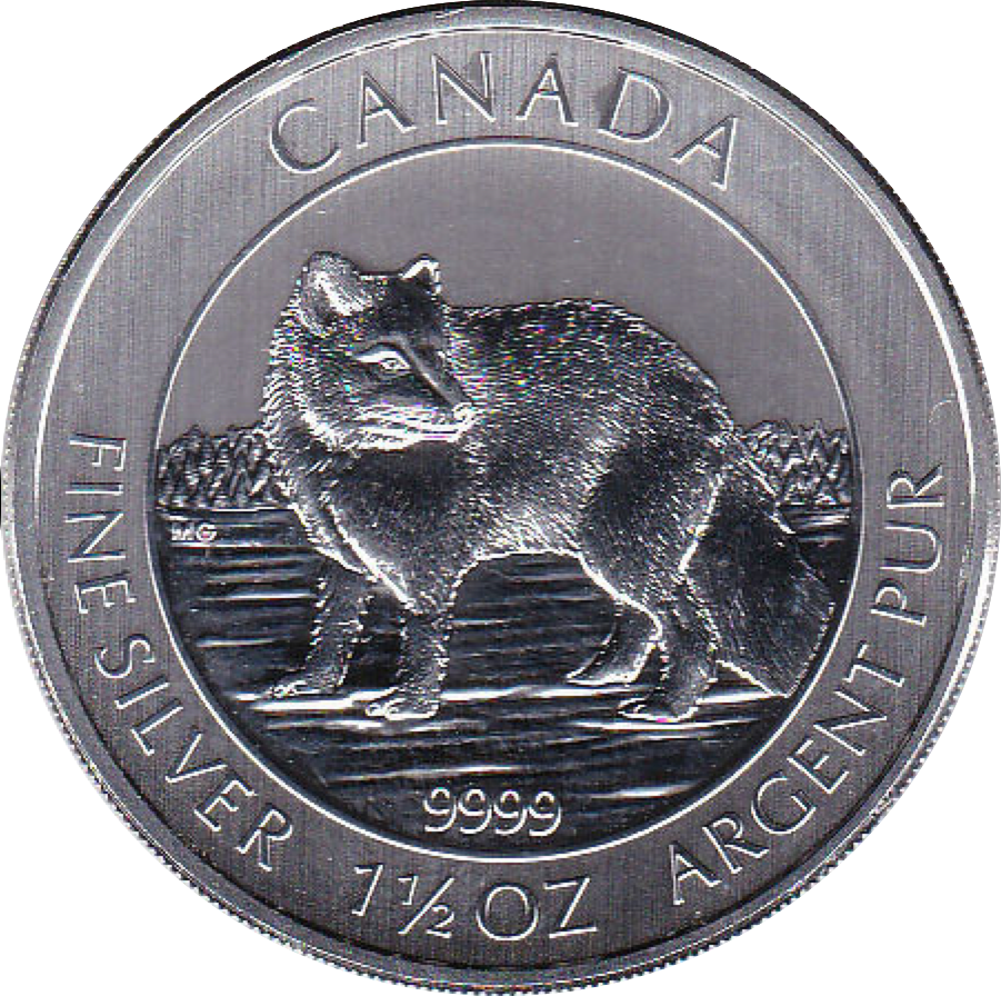 8 Dollar 2014 Polarfuchs 1,5 Unzen