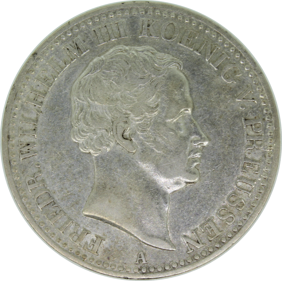 Preussen Friedrich Wilhelm III. Ausbeutetaler 1834