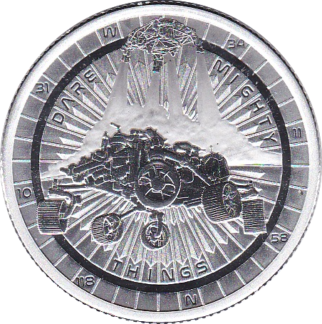 Niue 2 Dollar 2021 Mars Rover Perservance - Landung