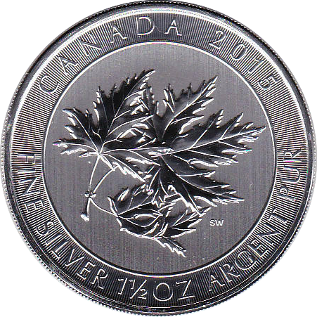 8 Dollar 2015 Multi Maple Leaf 1,5 Unzen