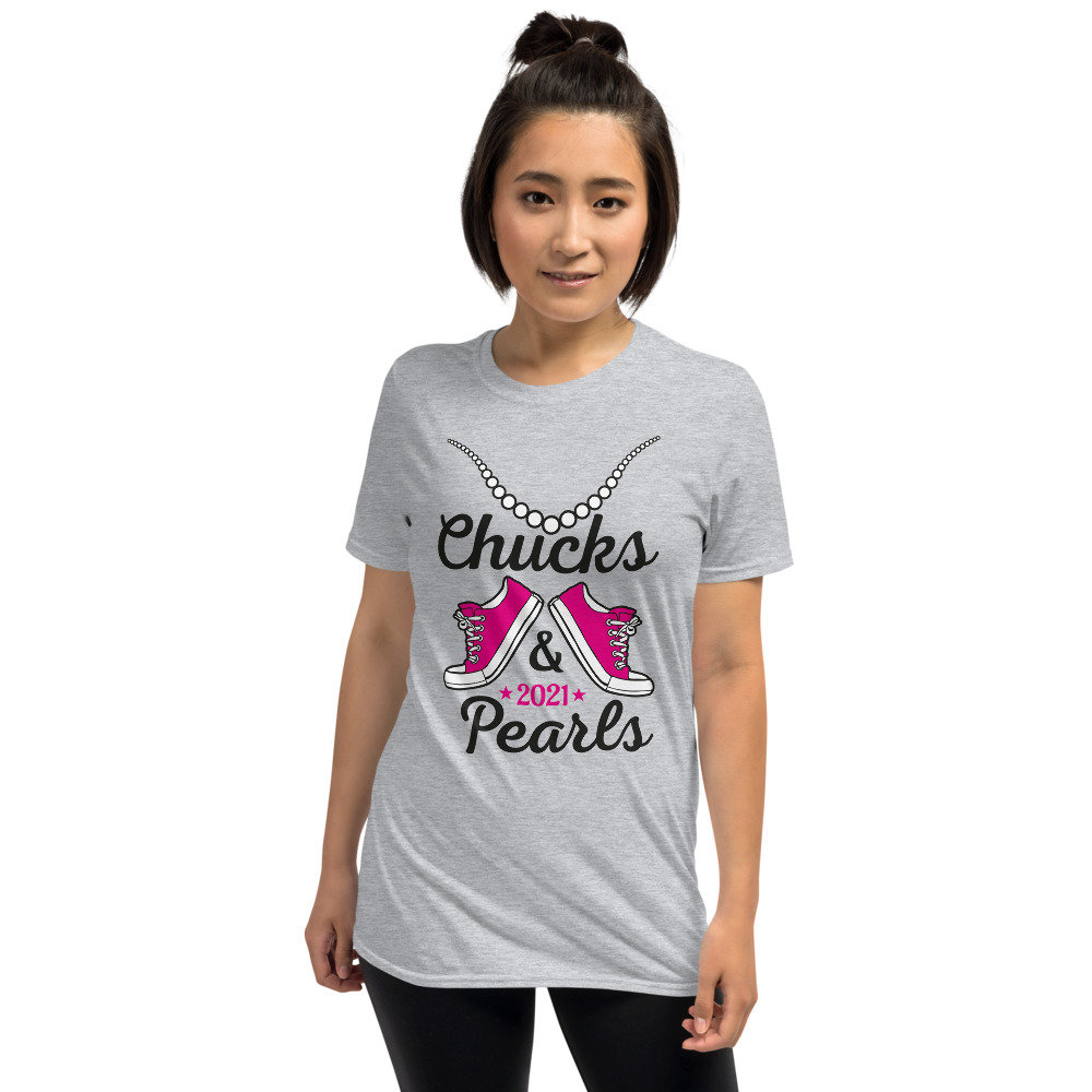 Chucks \u0026 Pearls -Short-Sleeve Unisex T 