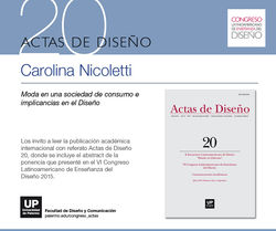 La Moda en una sociedad de consumo