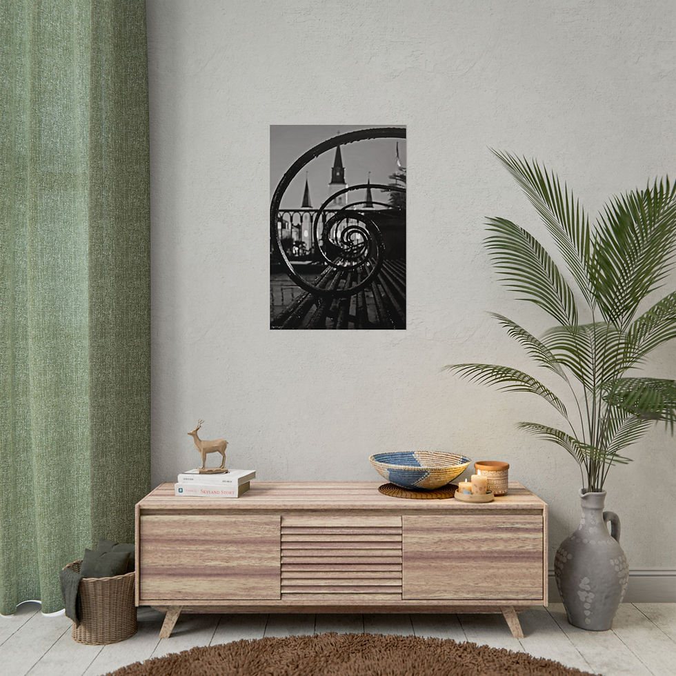 Thumbnail: Through The Eyes of The Iron Benches, Fibonacci spiral with St. Louis Cathedral