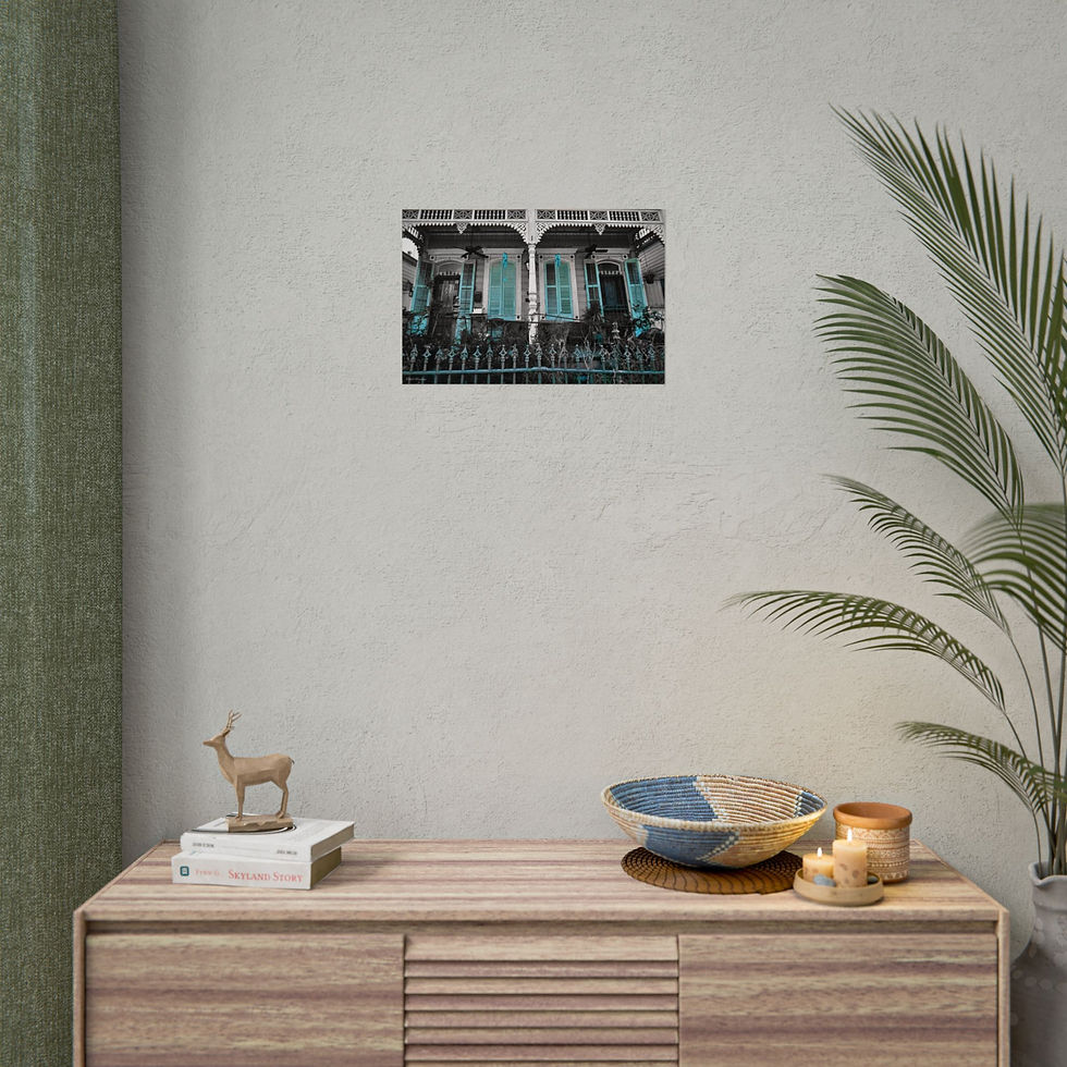 Thumbnail: Double Shotgun house with a pop of blue, French Quarter