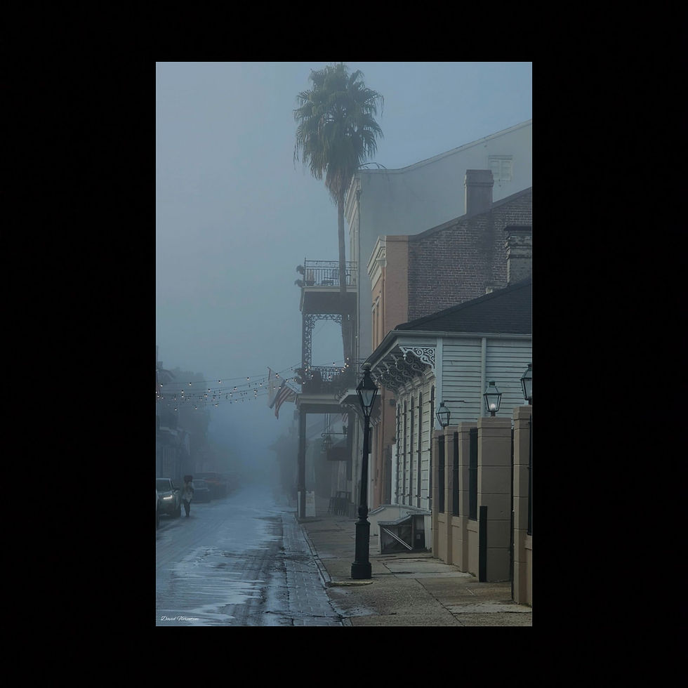 Thumbnail: Foggy French Quarter Street Scene #9 - Bourbon Street
