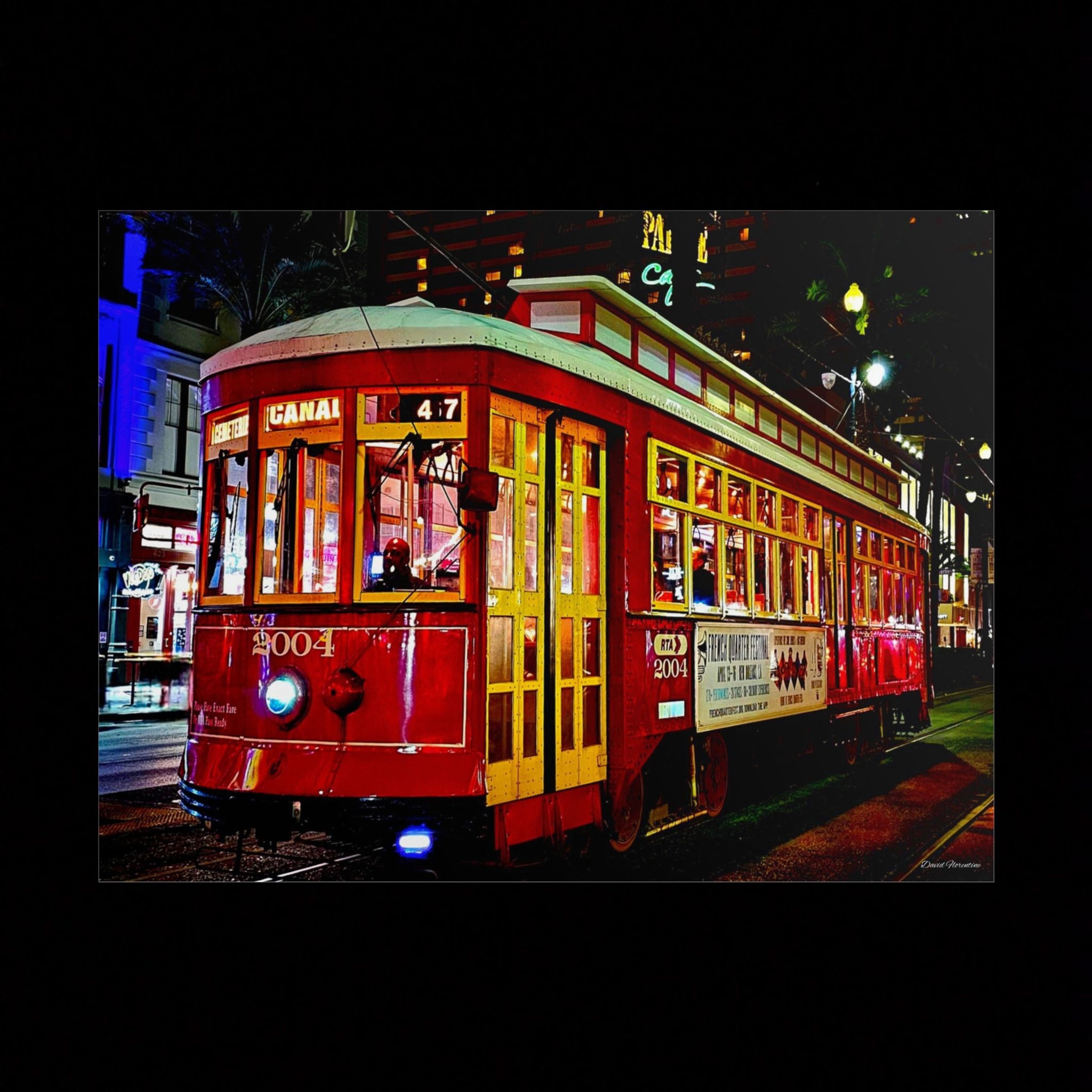 Evening ride on the Canal Streetcar line
