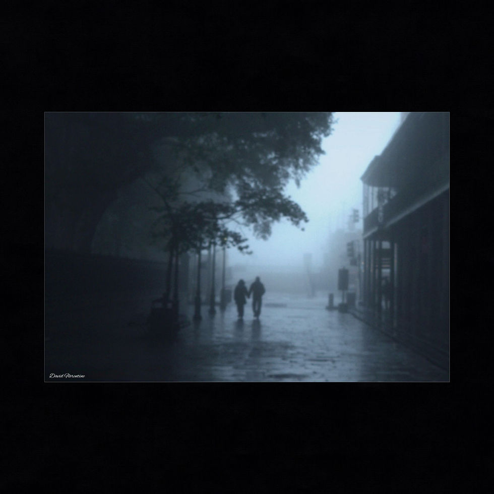Poster: A foggy Stroll Through the French Quarter.