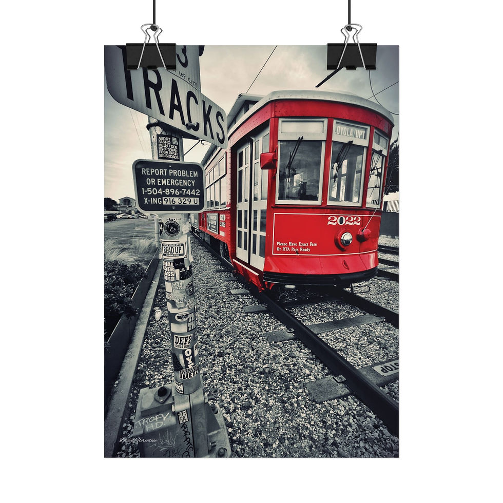 Thumbnail: New Orleans Streetcar with a pop of red