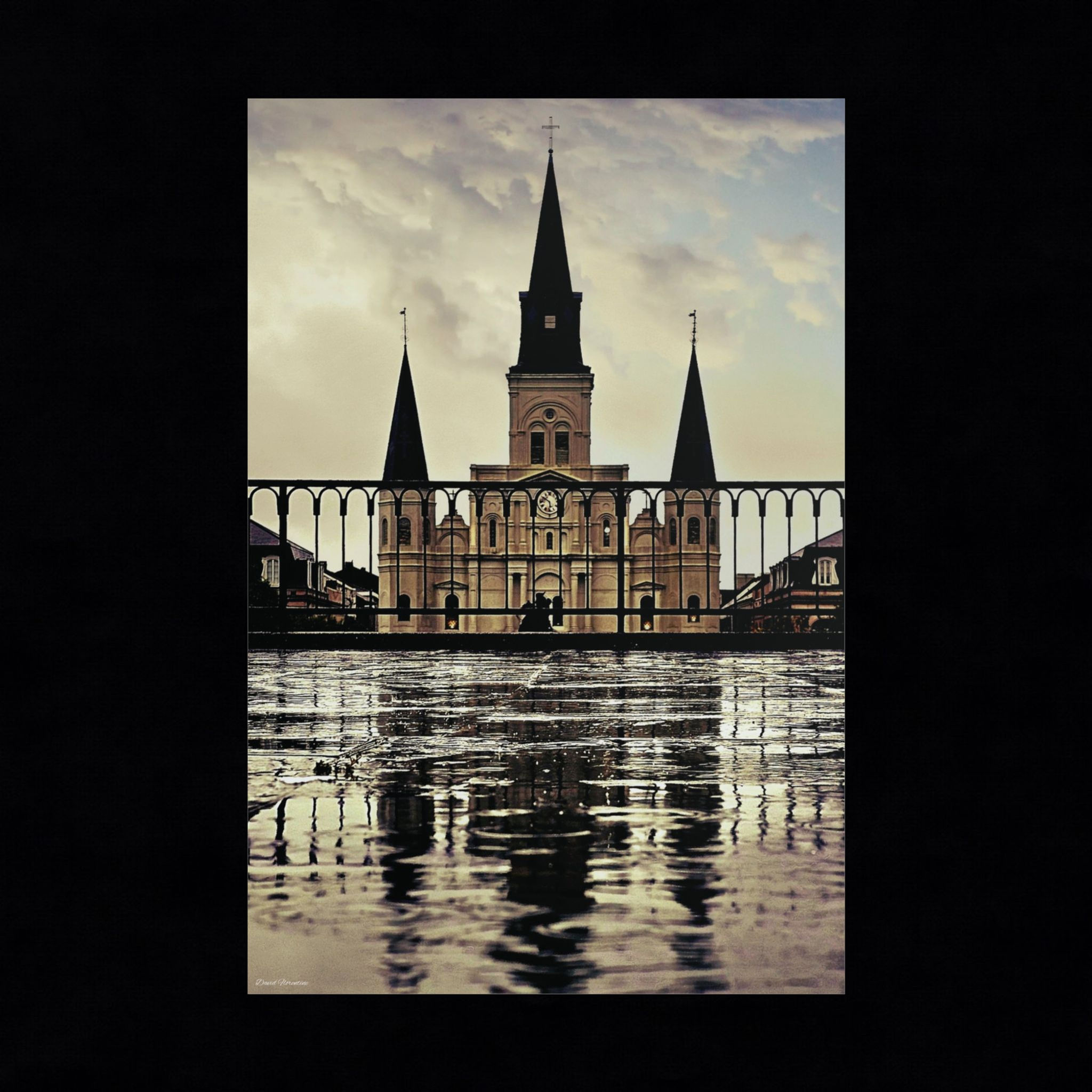 Saint Louis Cathedral Rainy Reflections