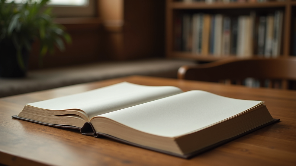 Eye-level view of a family law book on a wooden table
