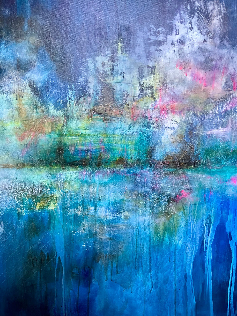Thumbnail: "February" 100cm x 100cm framed