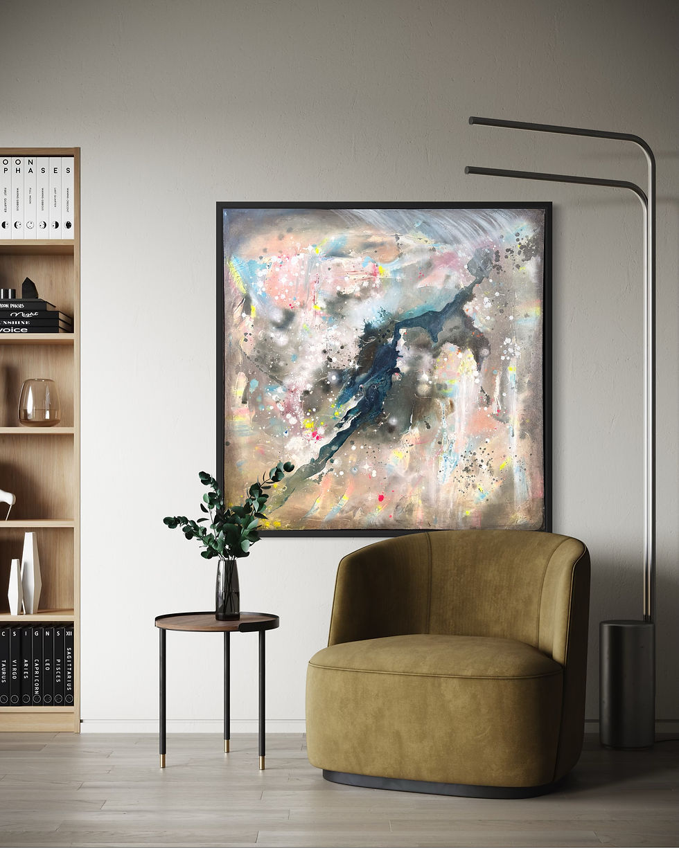 Thumbnail: Prismatic Storm. 100x100cm 