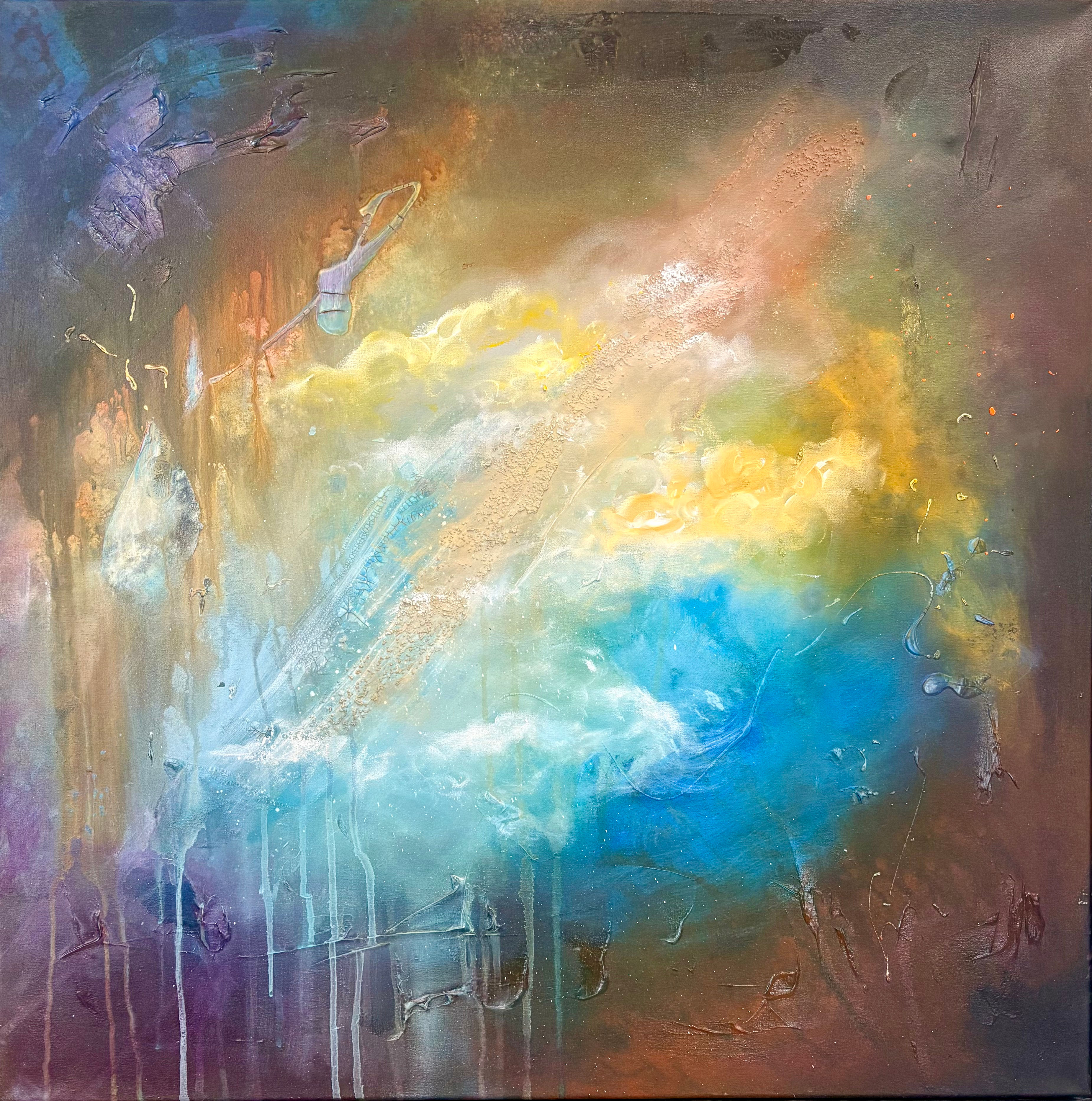 Optical orbit- 70x70cm plus frame 