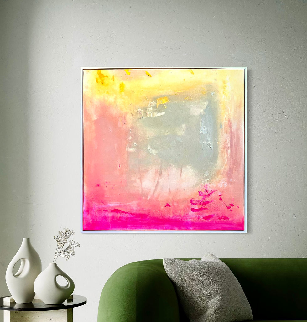 Thumbnail: "Breathing Space" 100cm by 100cm framed