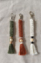 porte cles macramé