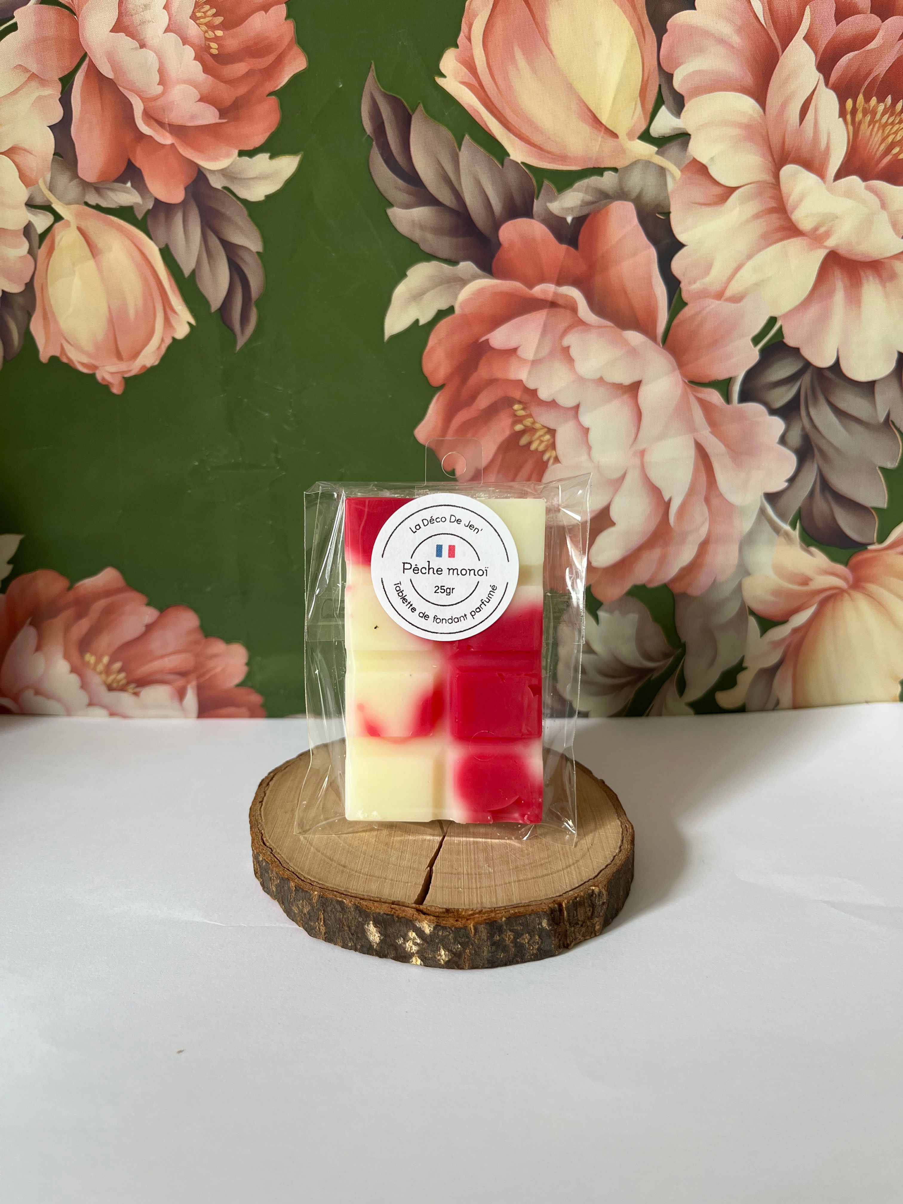 Tablette de fondant parfumée Monoï pêche