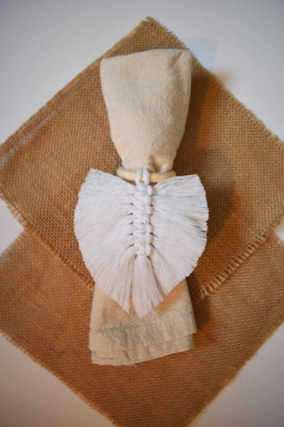 Miniature : Rond de serviette en macramé