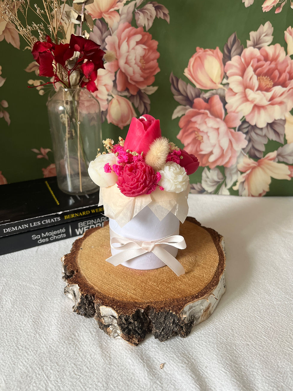 Bouquet de cire parfumée – Coquelicot