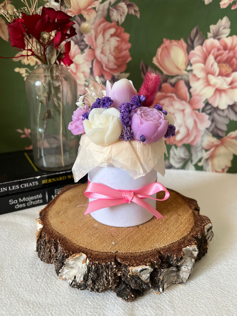Bouquet de cire parfumée – Fleur de coton