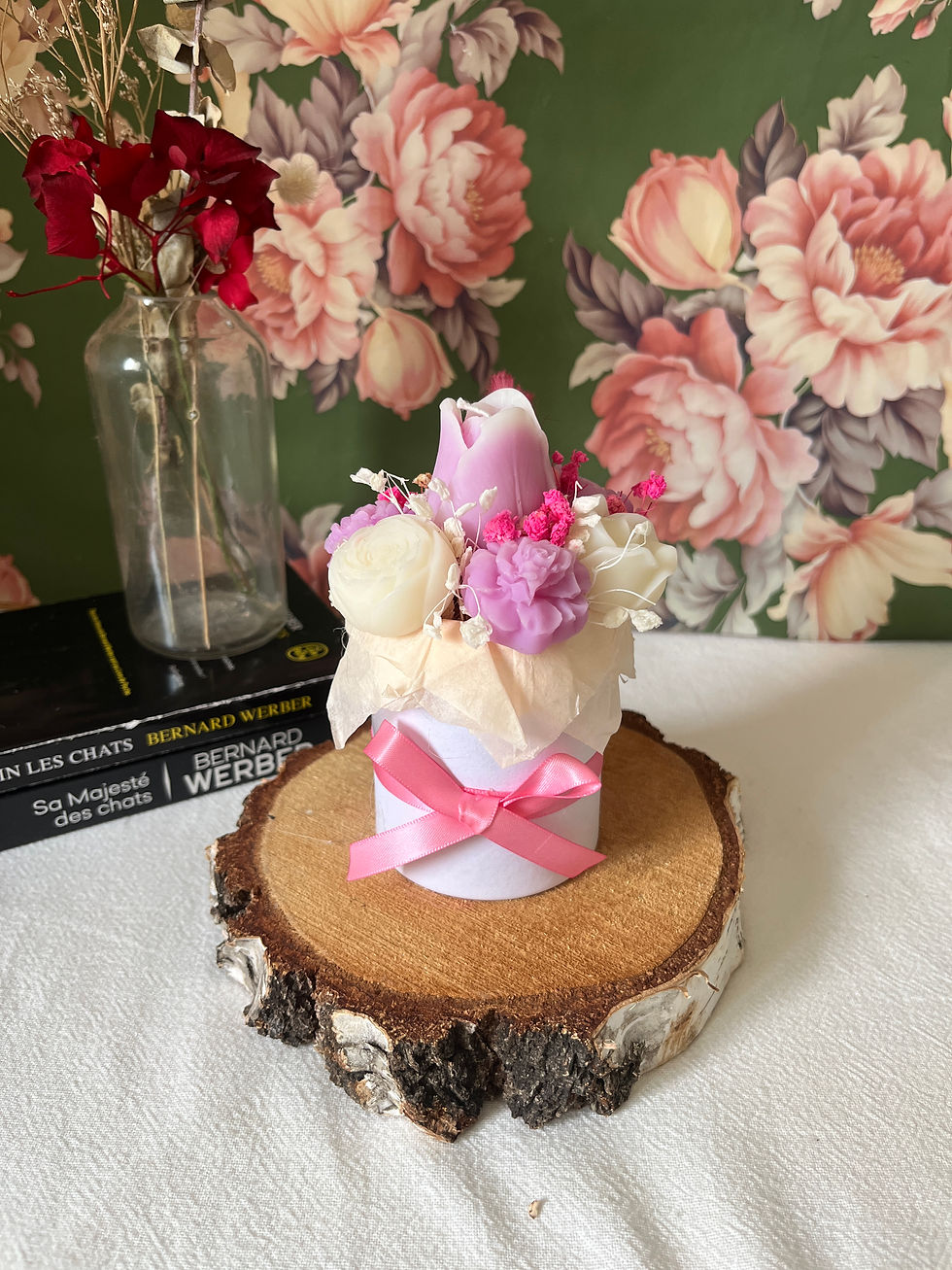 Bouquet de cire parfumée –  Fleur de coton