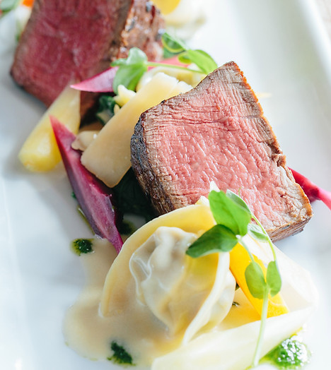 Prime Filet of Beef with House made Short Rib Tortelloni