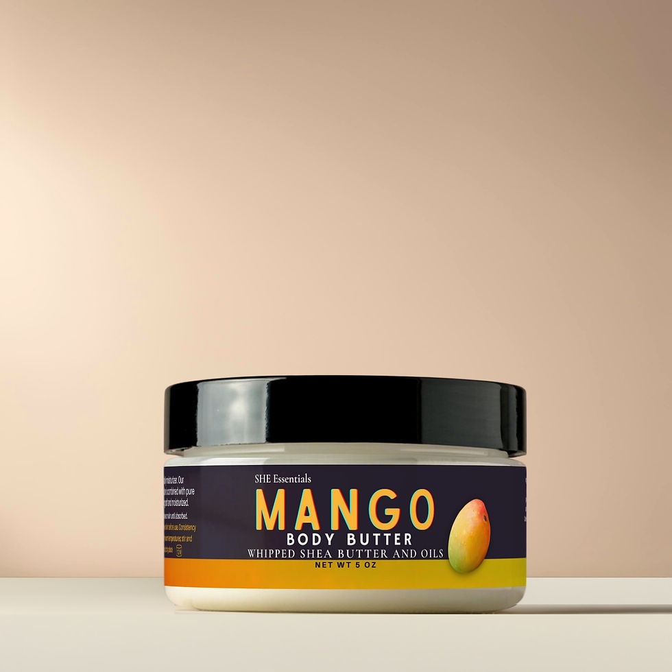 SHE Essentials Mango Body Butter + Shea Butter jar