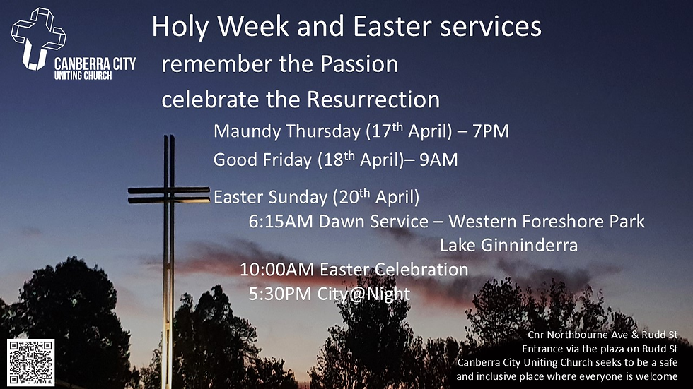 Holy Week and Easter Services